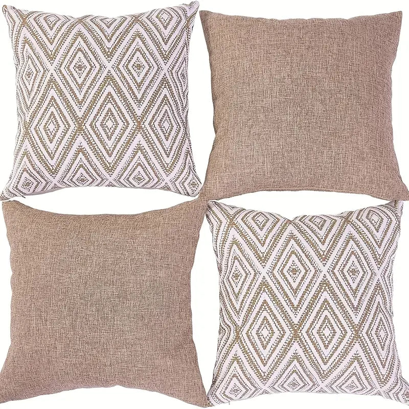 Looméa 4-Piece Minimalist Throw Pillow Set